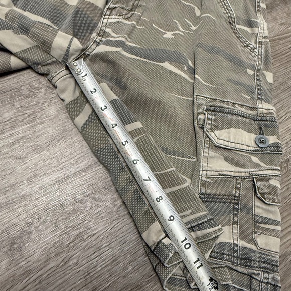 Iron Co Mens Y2K Camo Cargo Shorts Size 32 Text Mud Camo 1435620S Green Brown - Picture 7 of 11